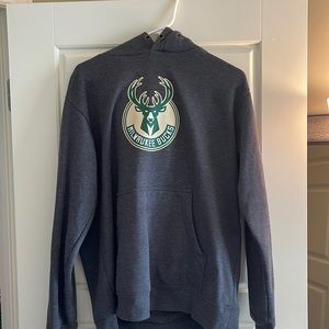 NBA Milwaukee Bucks Gray Hoodie